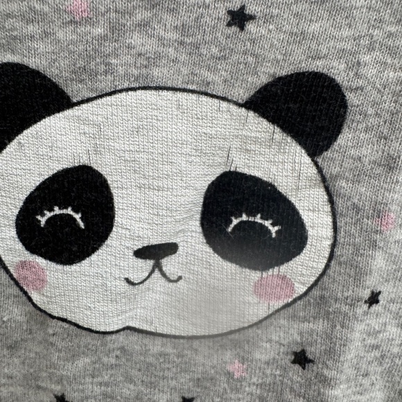 Simple Joys by Carter's 24M Gray Panda Pajama Top Sleepwear - Picture 3 of 5